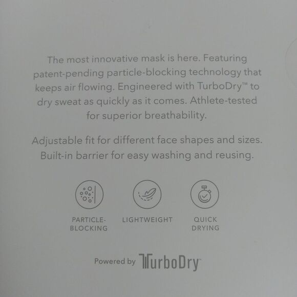 Athleta Pack of 2 Purple & Blue Gray Lightweight Particle Blocking Activate Mask - Picture 5 of 9